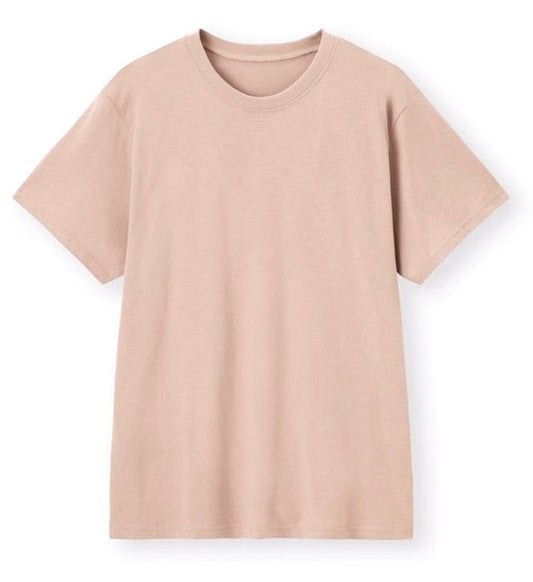 GU Crew Neck T-Shirt Pink L Size Unused