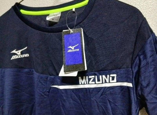 New Mizuno T-Shirt Navy M Size
