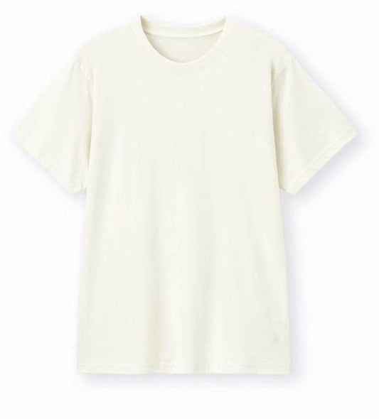 GU Crew Neck T-Shirt Natural L Size