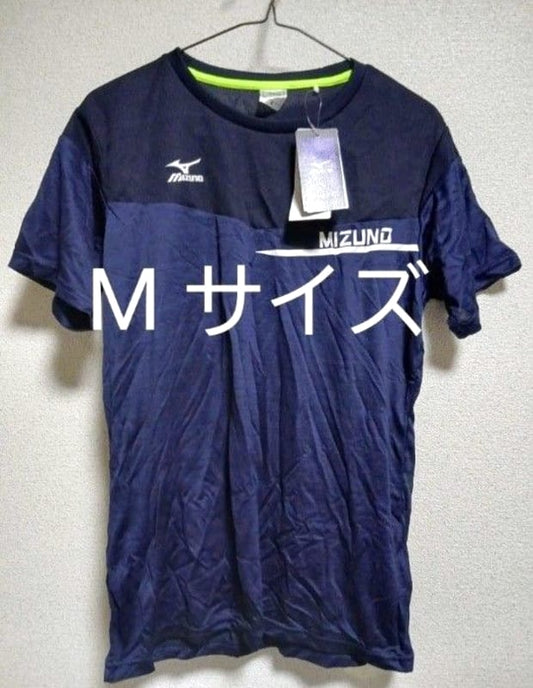 New Mizuno T-Shirt Navy M Size