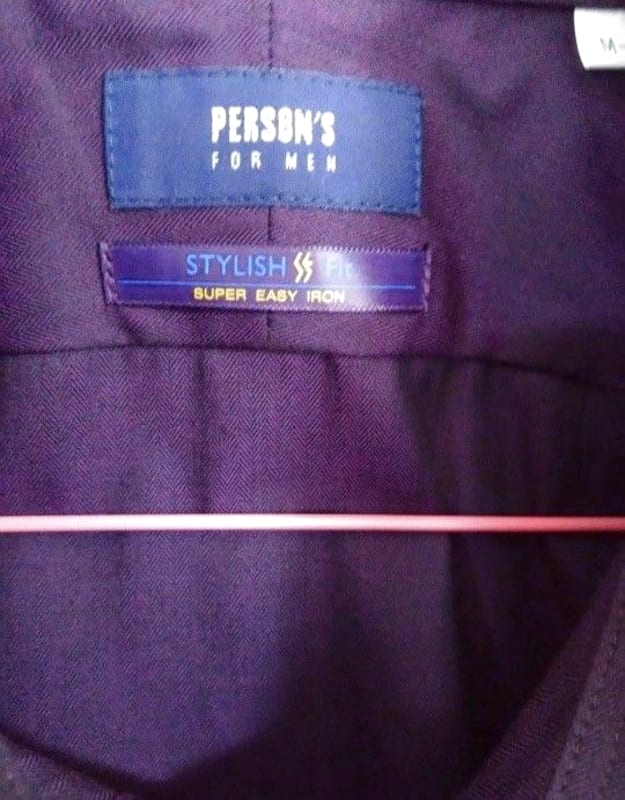 Men's Purple Long Sleeve Button Down Dress Shirt
