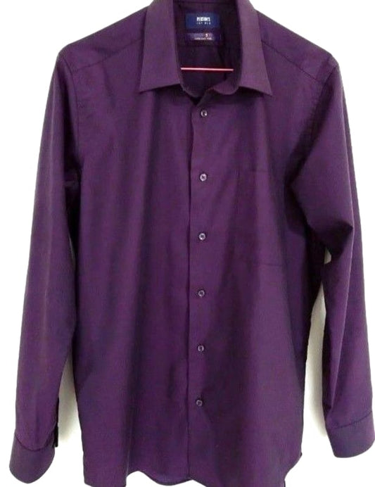 Men's Purple Long Sleeve Button Down Dress Shirt