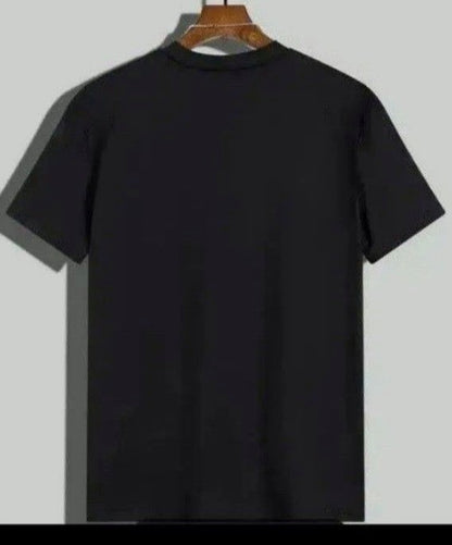 Calvin Men's Short Sleeve T-Shirt Black L Size 100% Cotton