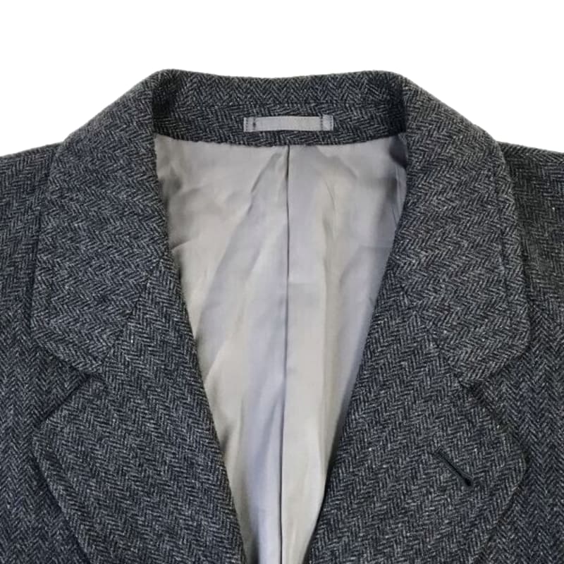 90s 00s Super Lord Wool Long Chester Coat Men s Size L Gray Jackets
