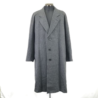 90s 00s Super Lord Wool Long Chester Coat Men s Size L Gray Jackets