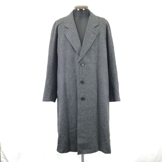 90s 00s Super Lord Wool Long Chester Coat Men s Size L Gray Jackets