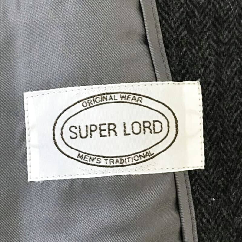 90s 00s Super Lord Wool Long Chester Coat Men s Size L Gray Jackets