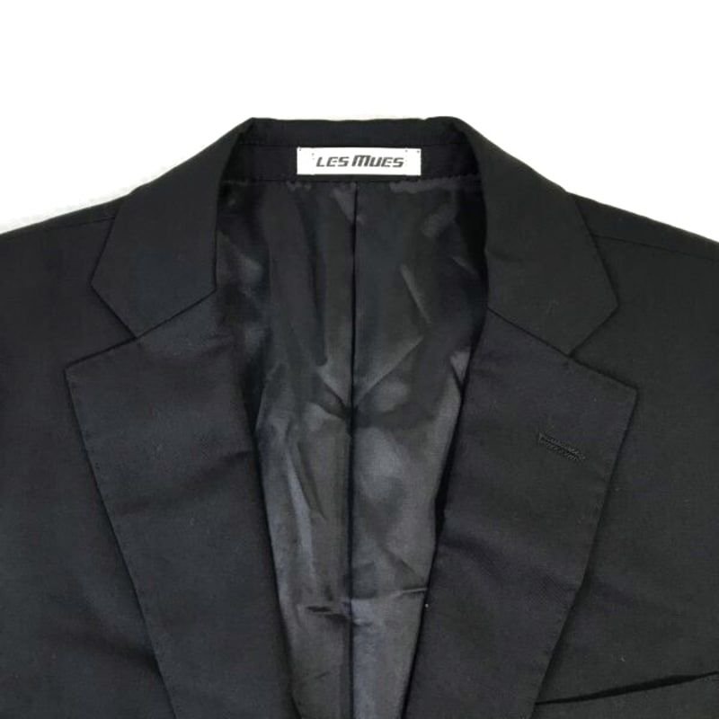 Les Mues Spring Summer Tailored Jacket Men s Size Y5 M Black Suits