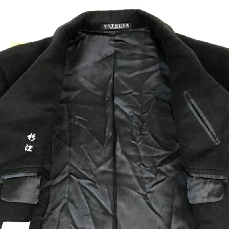 WOOLEXPO Cashmere 100 Long Coat Made In Great Britain Men s Size L XL Black Jackets