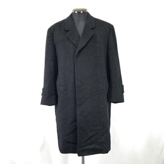 WOOLEXPO Cashmere 100 Long Coat Made In Great Britain Men s Size L XL Black Jackets