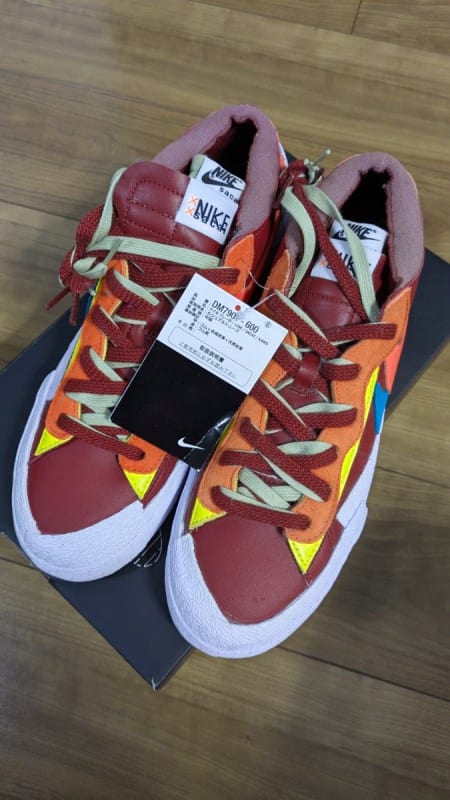 KAWS × Sacai × Nike Blazer Low Team Red