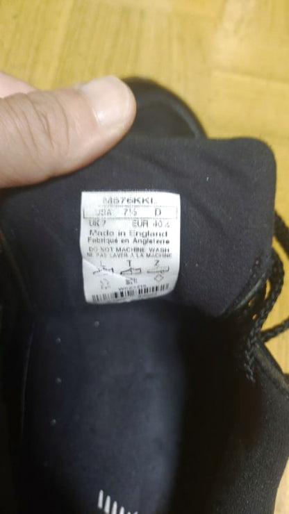 New Balance M576 Made in England Black Sneakers US 7.5