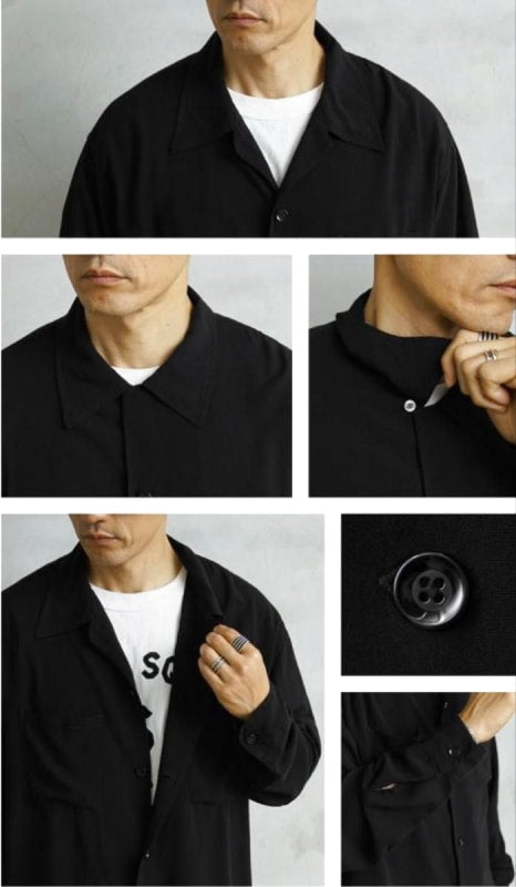Waiper x Town Craft Rayon Open Collar Shirt