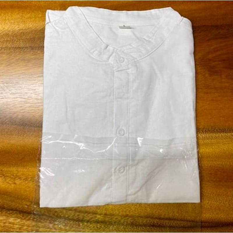 Men's White Linen Long Sleeve Shirt