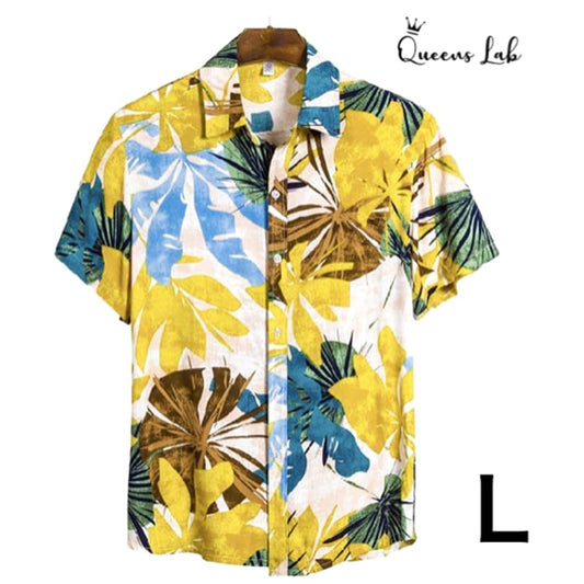 Men's Aloha Shirt Summer L Size