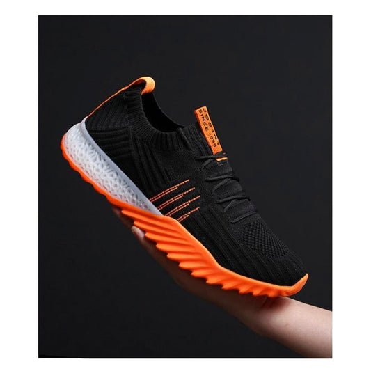 Lightweight Women's Running Shoes Black & Orange