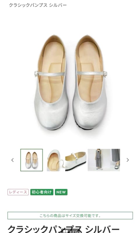 Racbaki Classic Pumps New Color Silver Size S