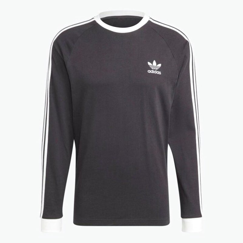 Adidas Originals Classics 3 Stripes Long Sleeve T-Shirt Black New