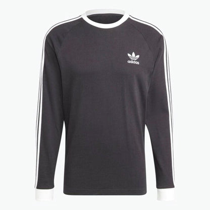 Adidas Originals Classics 3 Stripes Long Sleeve T-Shirt Black New