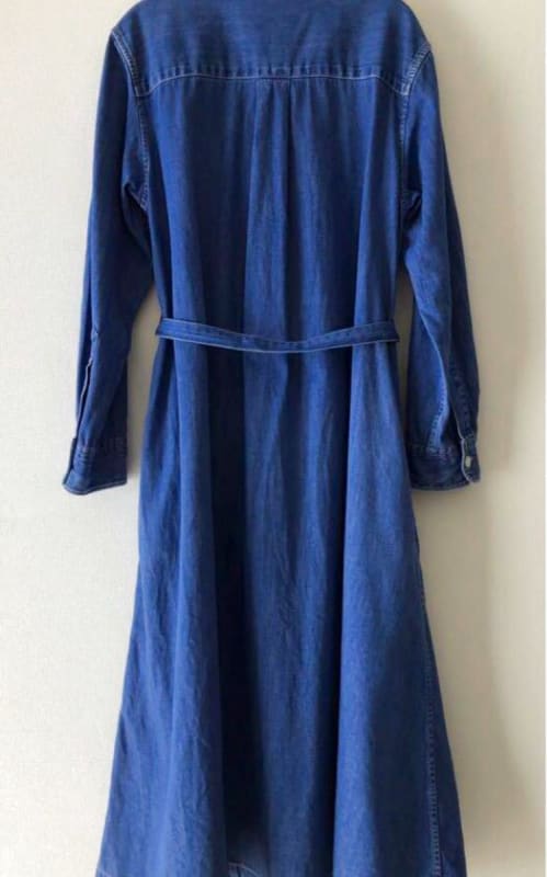 Uniqlo Denim A-Line Shirt Dress