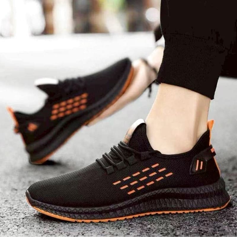 Lightweight Black Mesh Sneakers 26.5cm