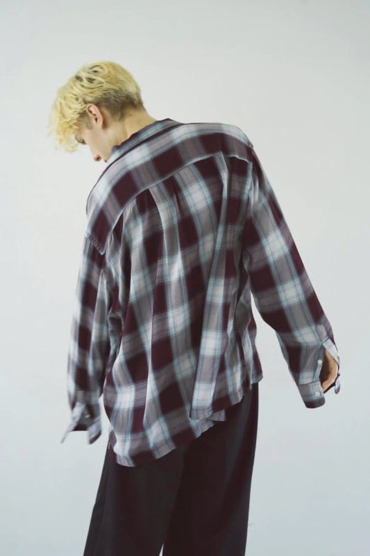 Camphor Wood Rayon Ombre Original Check Shirts