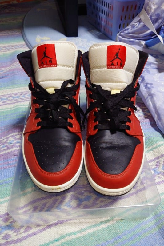 Nike Air Jordan 1 Mid Chicago Black Toe 27cm