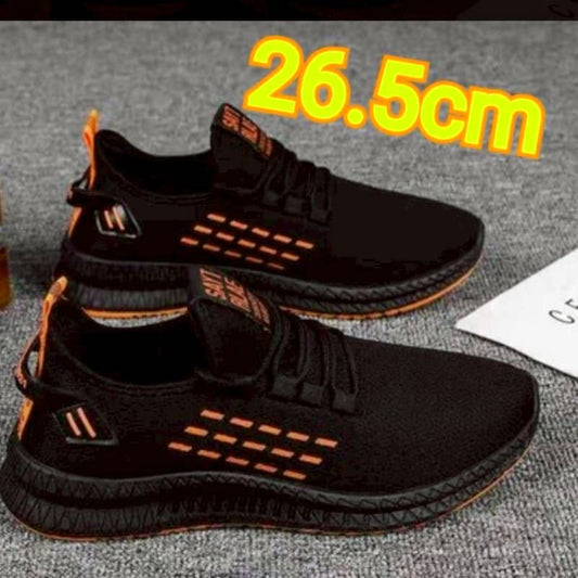 Lightweight Black Mesh Sneakers 26.5cm