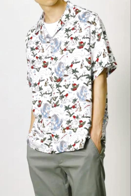 Patterned Rayon Shirt