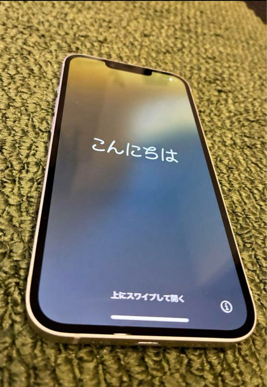 Used Apple iPhone 13 in white color with 128GB storage, SIM-free and unlocked