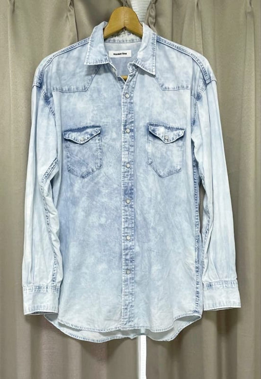 Bleach Denim Shirt Monkey Time