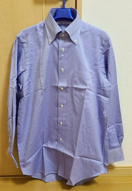 Back Point Blue Check Long Sleeve Shirt