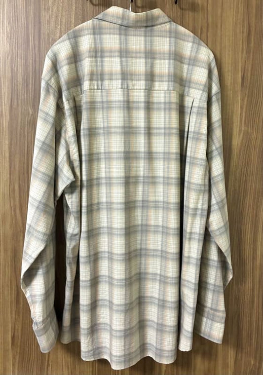 AURALEE Super Light Wool Check Shirts Size 4