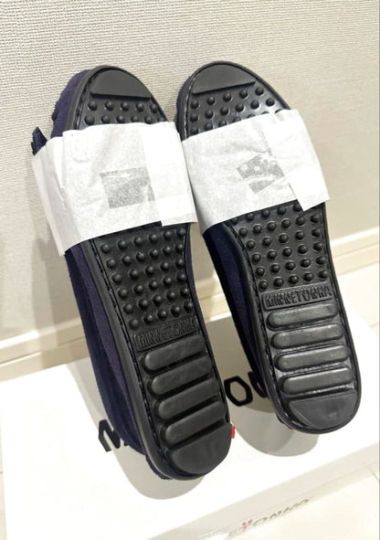 Minnetonka Moccasin Kilty Suede Navy US5.5