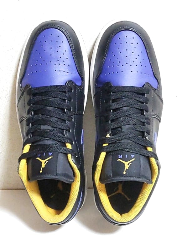 Nike Air Jordan 1 Low Black Yellow Dark Purple