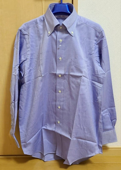 Back Point Blue Check Long Sleeve Shirt