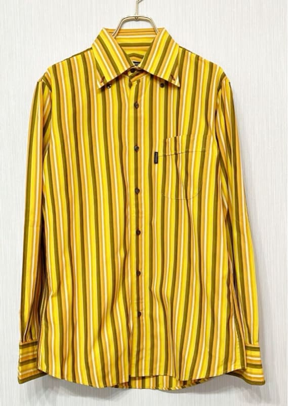 Burberry Black Label Striped Dress Shirt M Size
