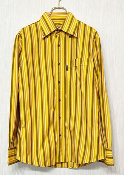 Burberry Black Label Striped Dress Shirt M Size