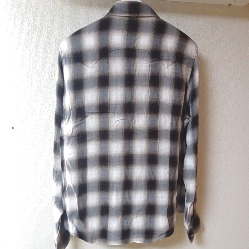 TMT Rayon Twill Ombre Check Shirts Long Sleeve