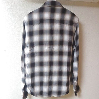TMT Rayon Twill Ombre Check Shirts Long Sleeve