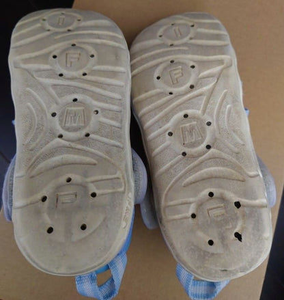 Ifme Blanched Water Shoes Sandals 18cm Light Blue Floral