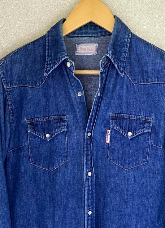 Blue Blue Denim Shirt Indigo Size 3