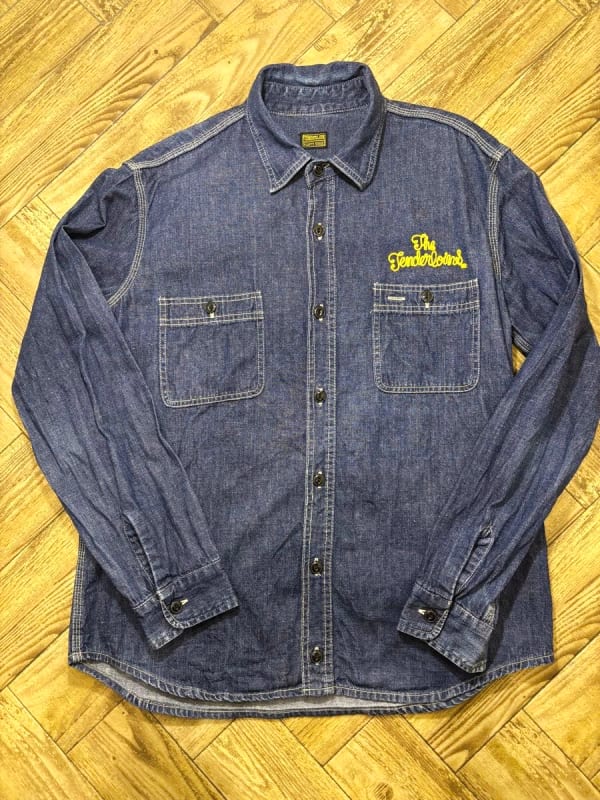 Tenderloin T-Denim Shirts Logo Embroidered Shirt