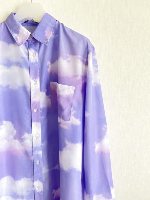 Milkboy Cloudy Long Shirts Blue