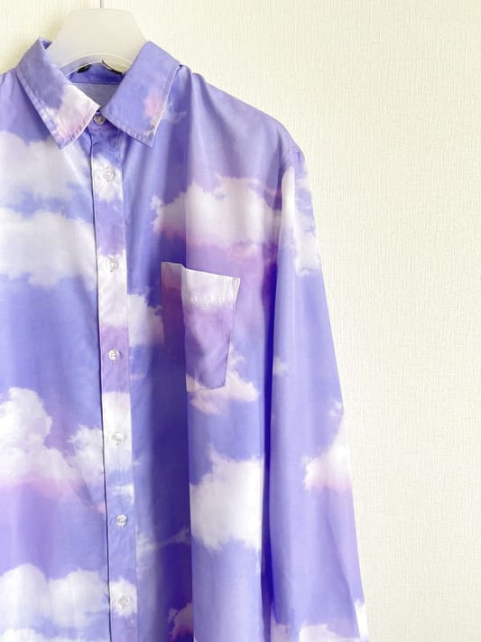Milkboy Cloudy Long Shirts Blue