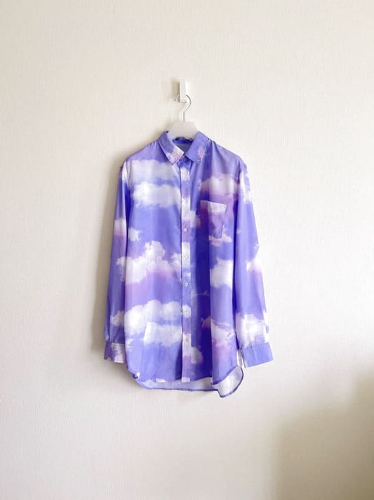Milkboy Cloudy Long Shirts Blue