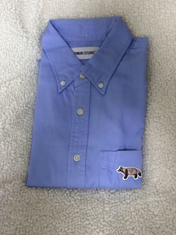 Tanuki Studio Sideways Oxford Shirts Light Blue