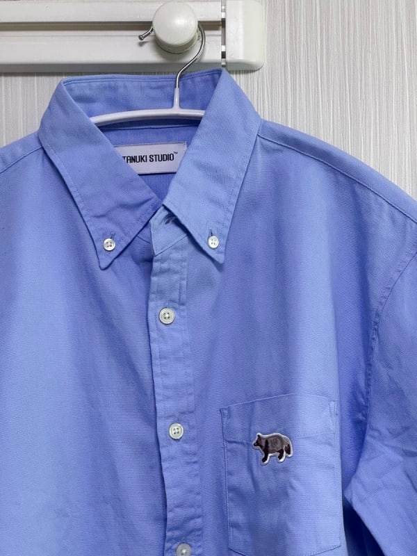 Tanuki Studio Sideways Oxford Shirts Light Blue
