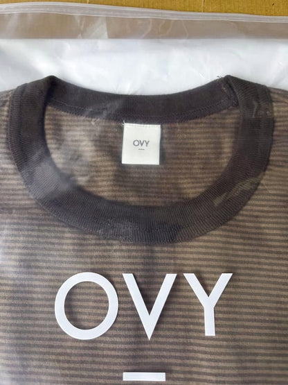 Ovy Over Dye Border T-Shirts Size M
