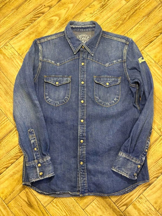 TMT Damage Denim Shirts Size L